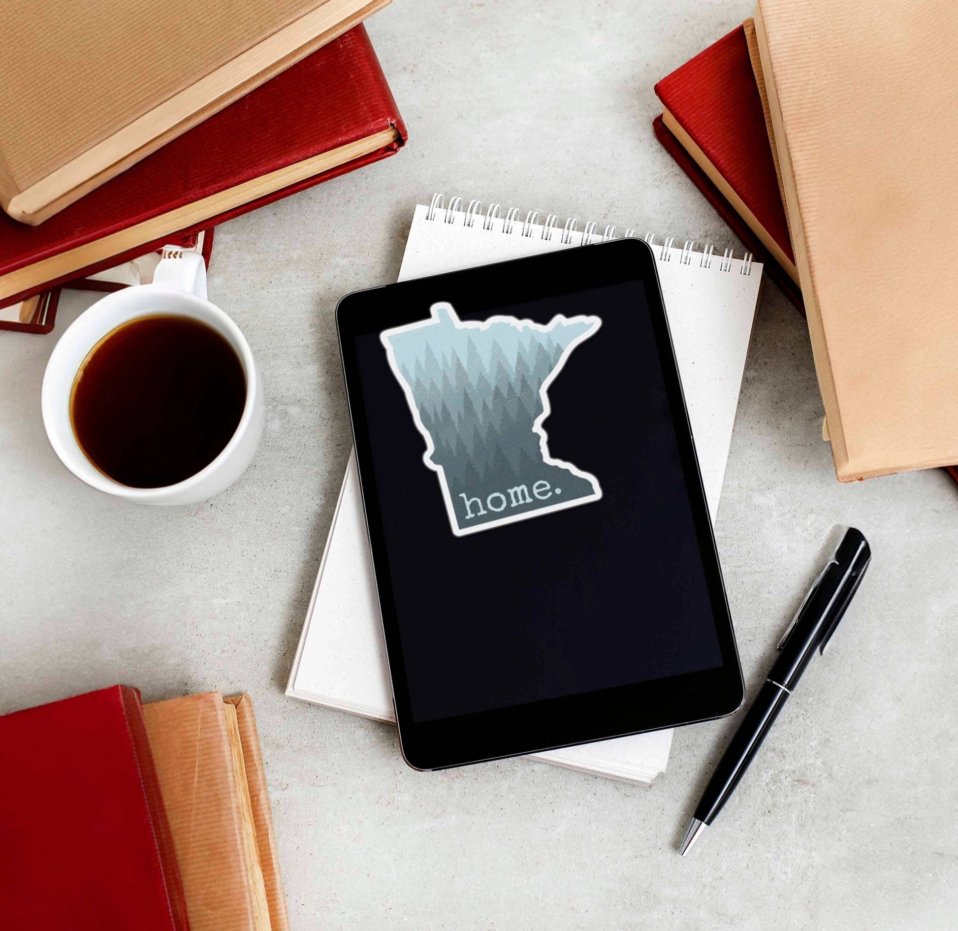 Minnesota "Home" Sticker - Midwest Forest Nature Decals - Wander Together Outfitters