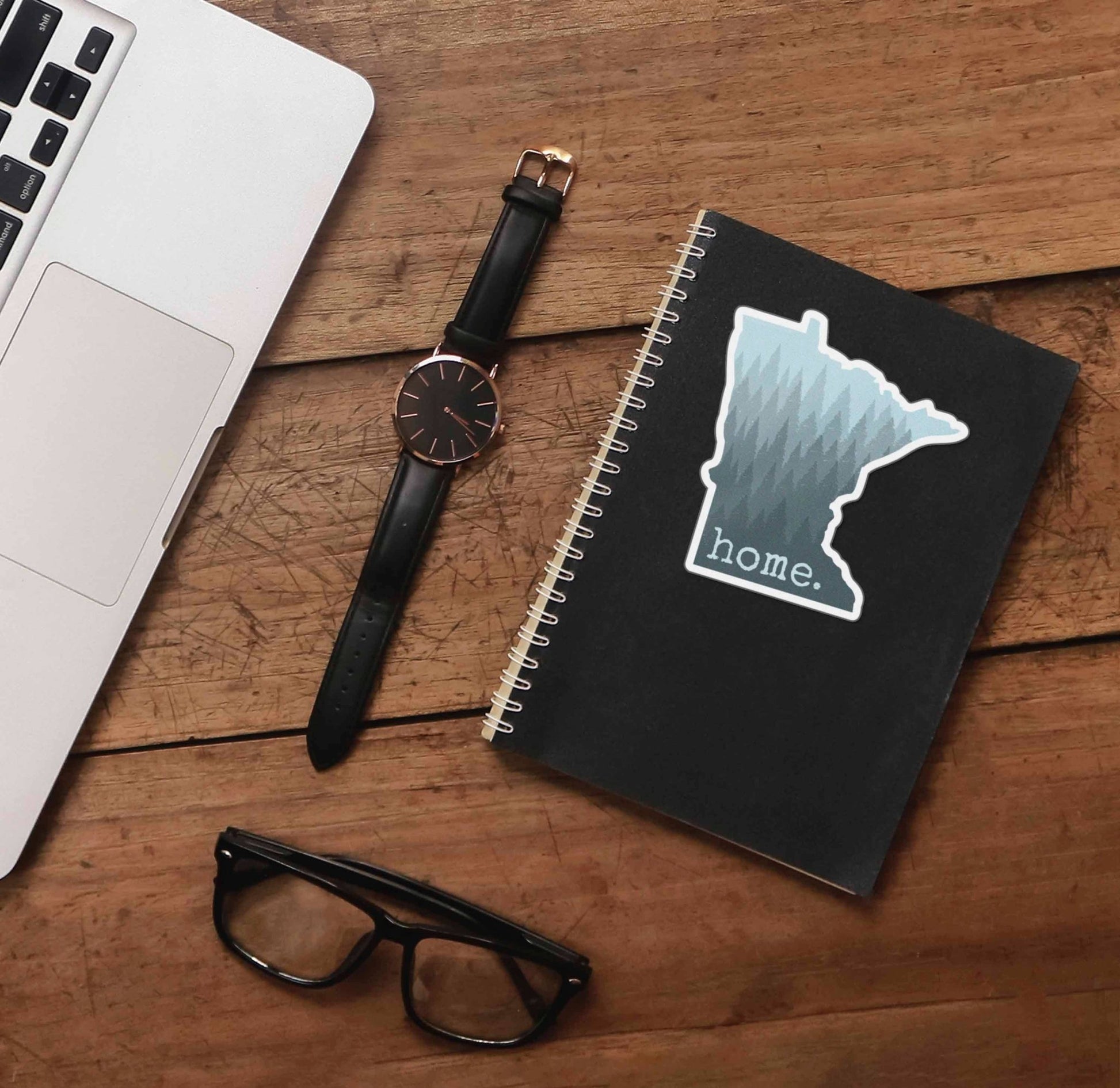 Minnesota "Home" Sticker - Midwest Forest Nature Decals - Wander Together Outfitters
