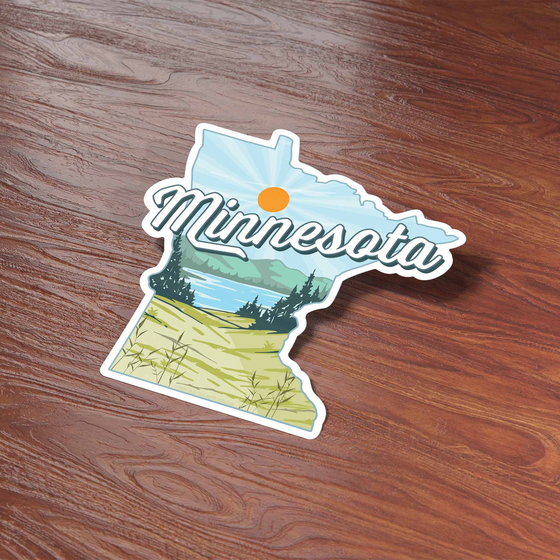 Minnesota Lakes Sticker - Wander Together Outfitters