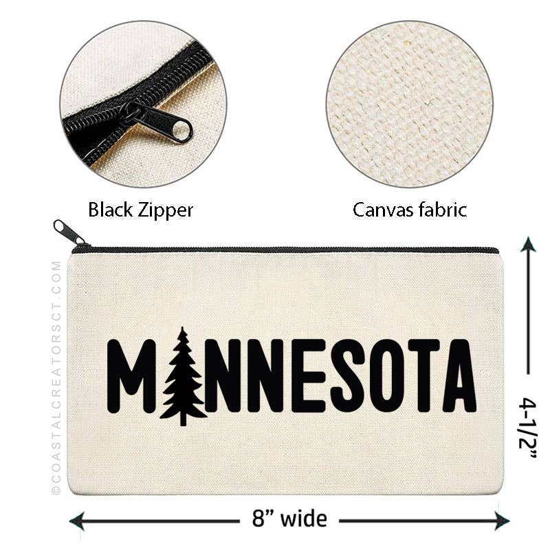 Minnesota Multi - Purpose Canvas Travel Pouch - Wander Together Outfitters