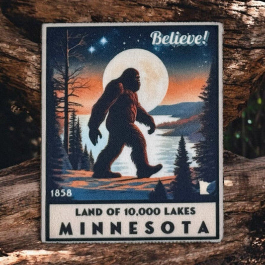 Minnesota Sasquatch Iron On Sublimation Patch  - Wander Together Outfitters