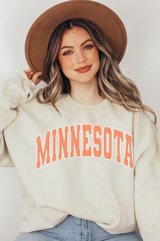 Minnesota State Oversized Graphic Sweatshirts - Wander Together Outfitters