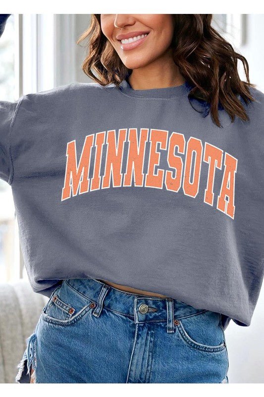 Minnesota State Oversized Graphic Sweatshirts - Wander Together Outfitters