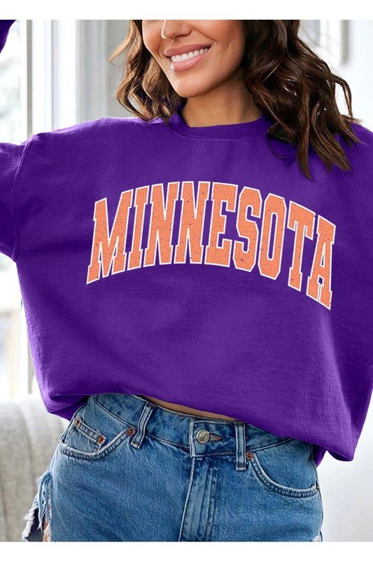 Minnesota State Oversized Graphic Sweatshirts - Wander Together Outfitters
