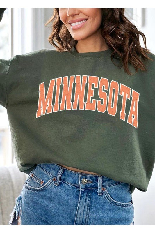 Minnesota State Oversized Graphic Sweatshirts - Wander Together Outfitters
