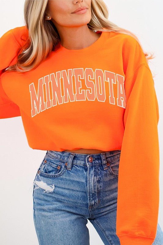 Minnesota State Oversized Graphic Sweatshirts - Wander Together Outfitters