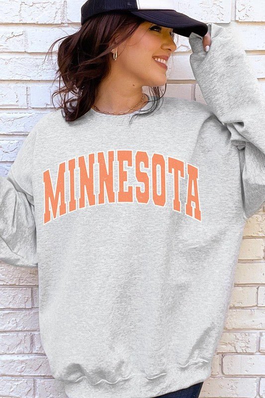Minnesota State Oversized Graphic Sweatshirts - Wander Together Outfitters