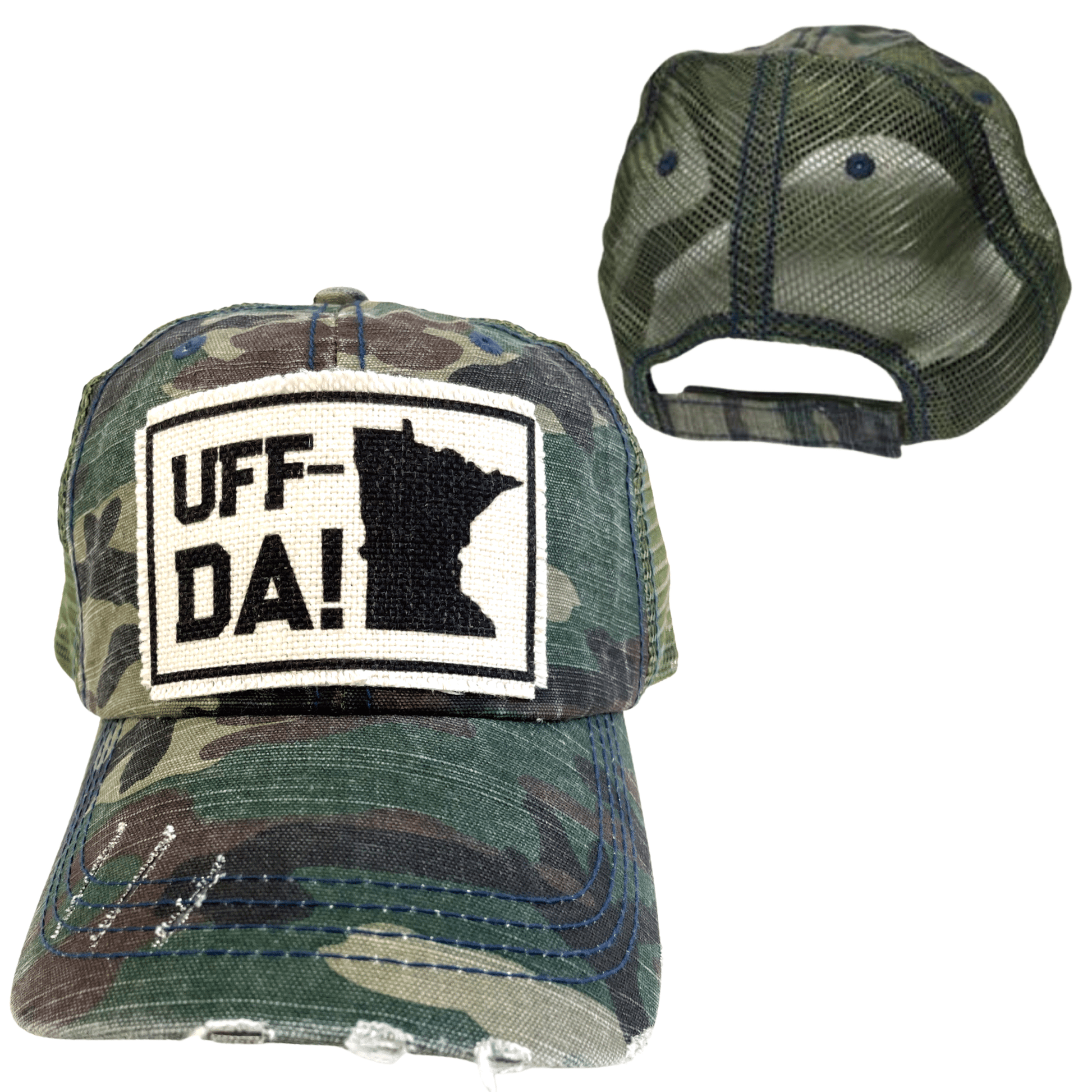 Minnesota "Uff Da!" Distressed Hat - Wander Together Outfitters