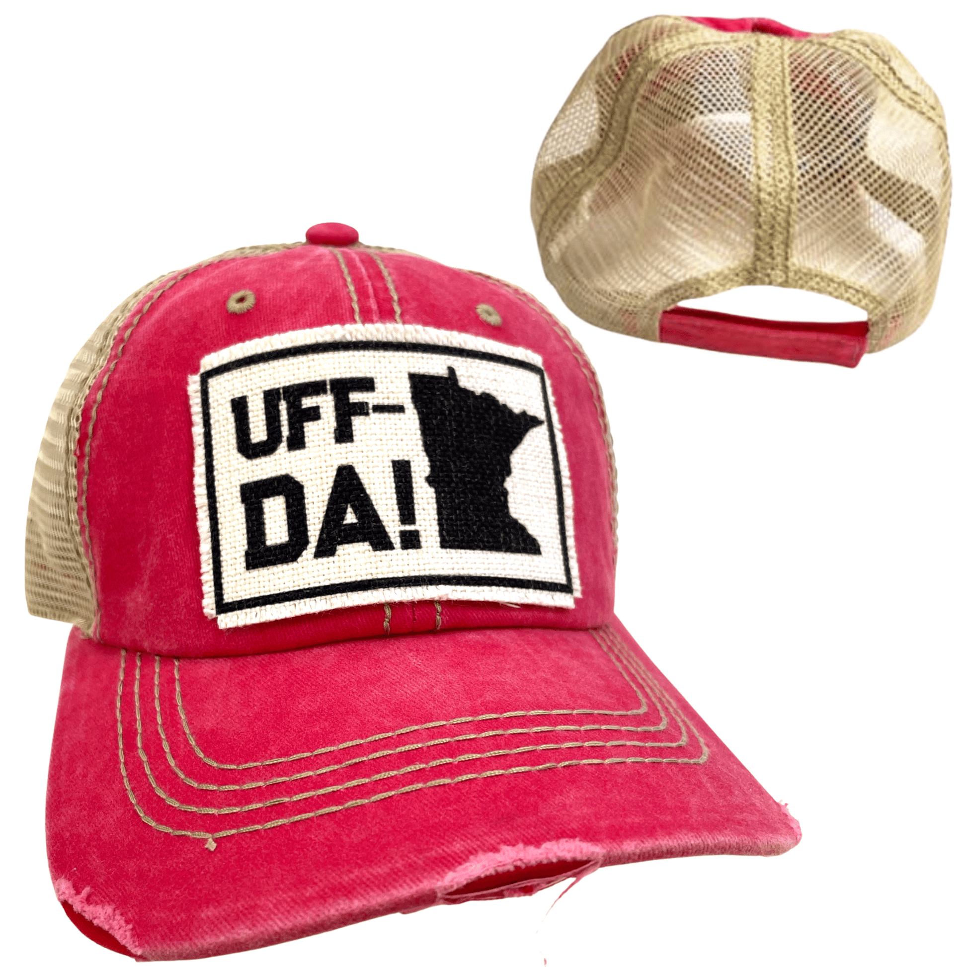 Minnesota "Uff Da!" Distressed Hat - Wander Together Outfitters