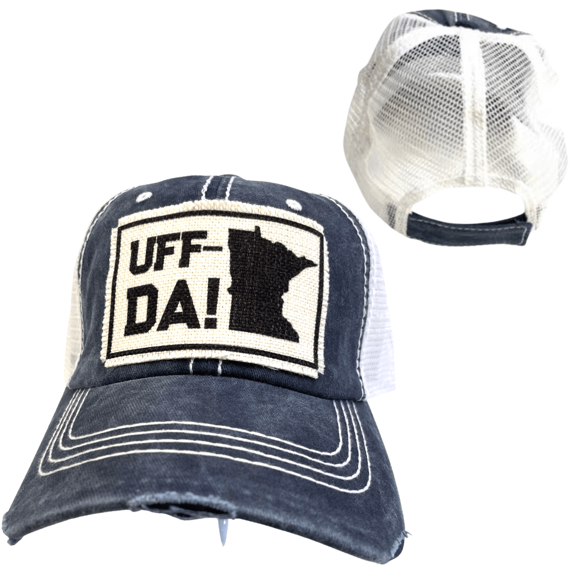 Minnesota "Uff Da!" Distressed Hat - Wander Together Outfitters
