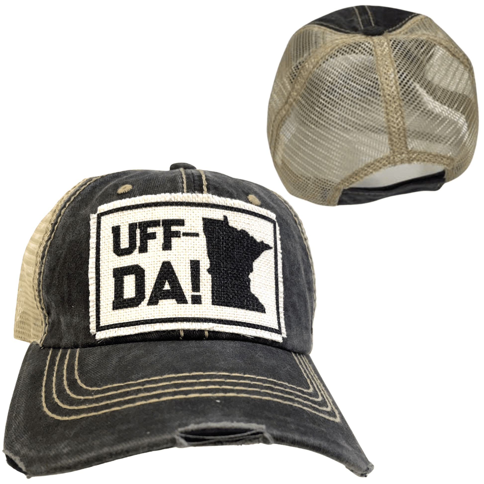 Minnesota "Uff Da!" Distressed Hat - Wander Together Outfitters