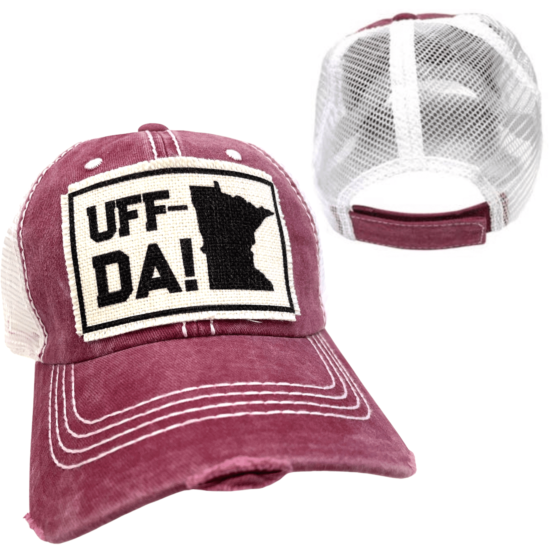 Minnesota "Uff Da!" Distressed Hat - Wander Together Outfitters