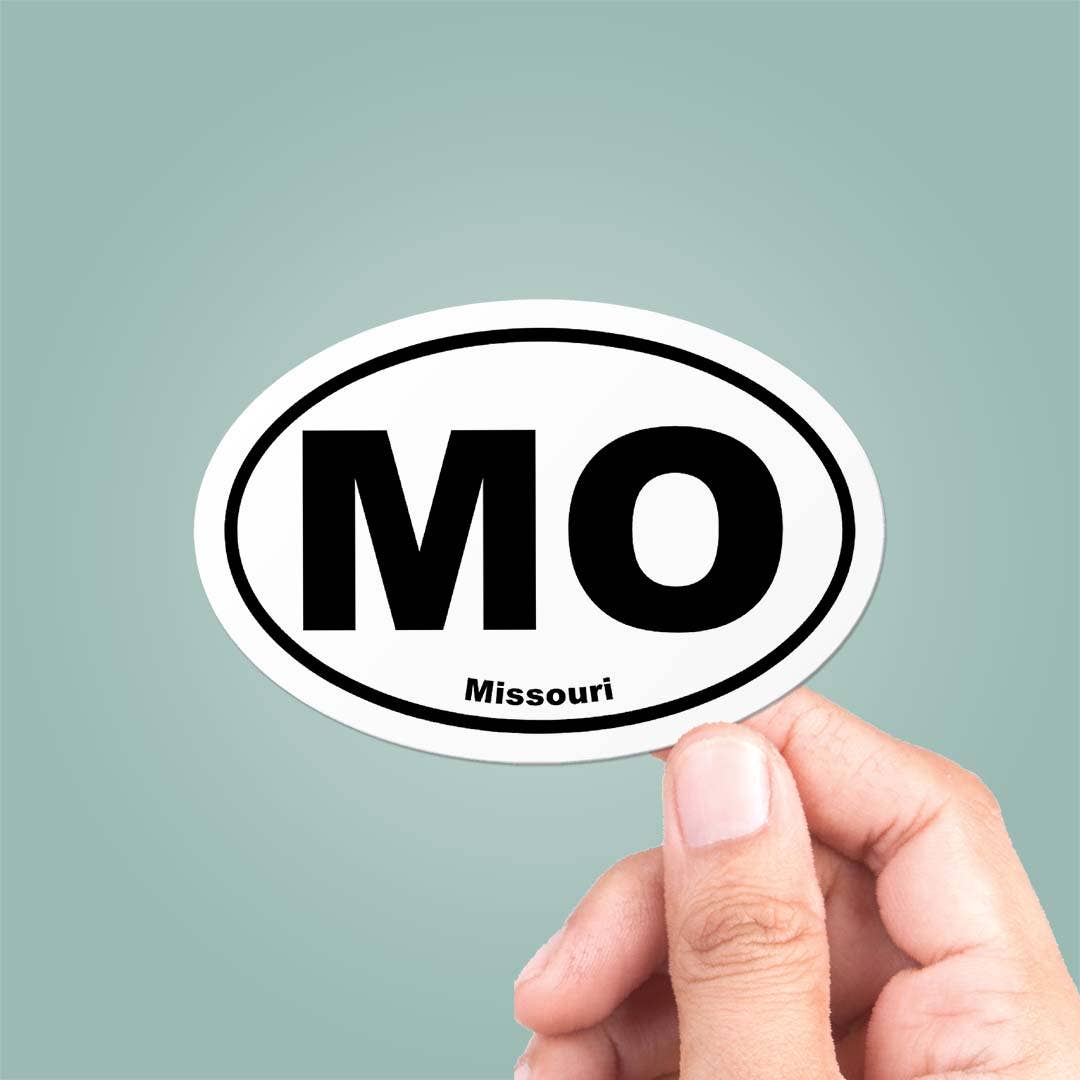 Missouri MO State Oval Sticker Vinyl Decal - Wander Together Outfitters