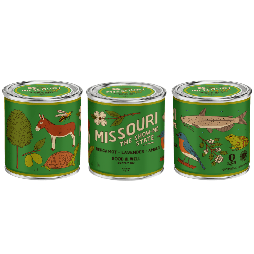 Missouri State Candle (Bergamot, Lavender, Amber) - Wander Together Outfitters
