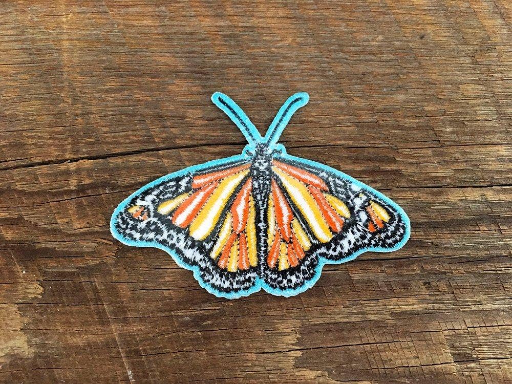 Monarch Butterfly Iron On Embroidered Patch - Wander Together Outfitters