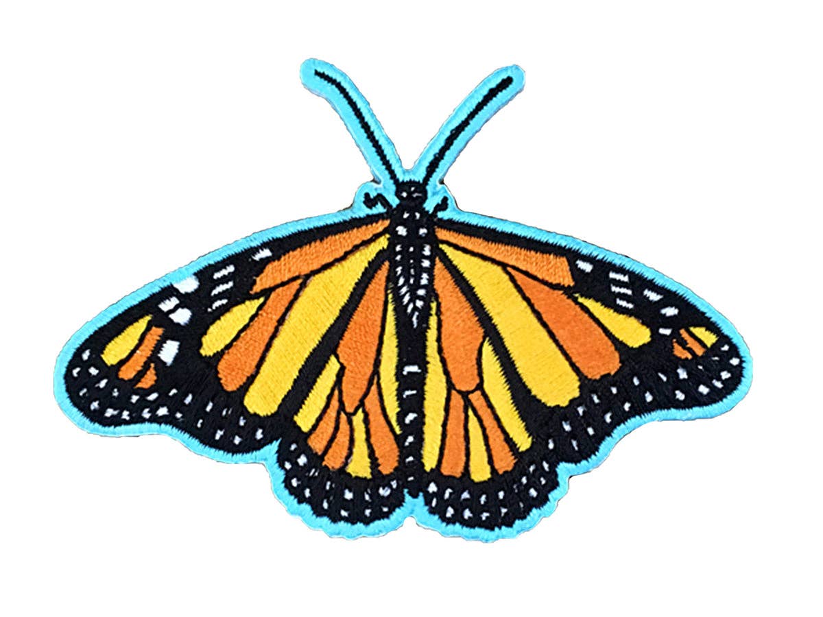 Monarch Butterfly Iron On Embroidered Patch - Wander Together Outfitters