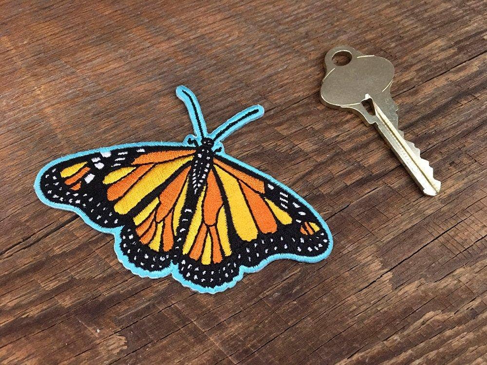 Monarch Butterfly Iron On Embroidered Patch - Wander Together Outfitters