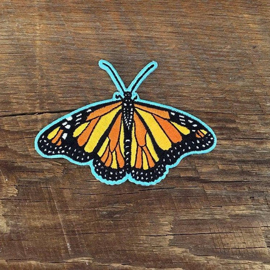 Monarch Butterfly Iron On Embroidered Patch - Wander Together Outfitters