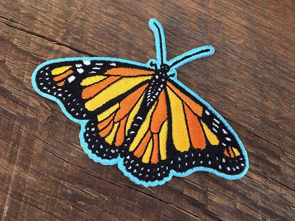 Monarch Butterfly Iron On Embroidered Patch - Wander Together Outfitters