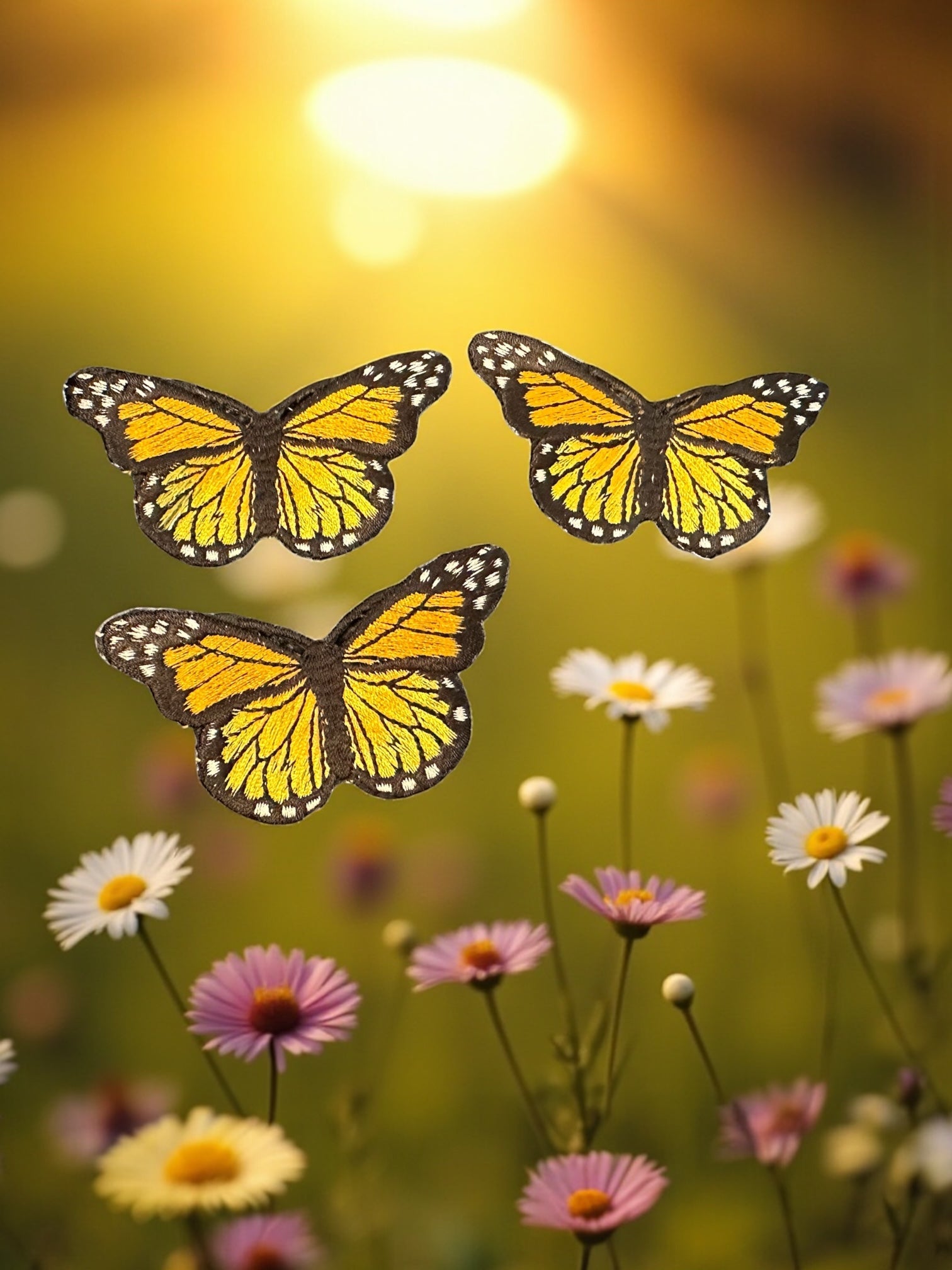 Monarch Butterfly Iron On Patches - Wander Together Outfitters