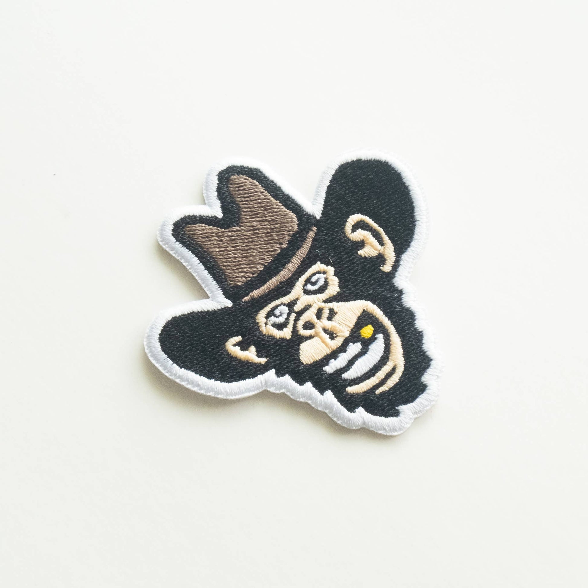 Monkey Cowboy Embroidered Iron on Patch - Wander Together Outfitters