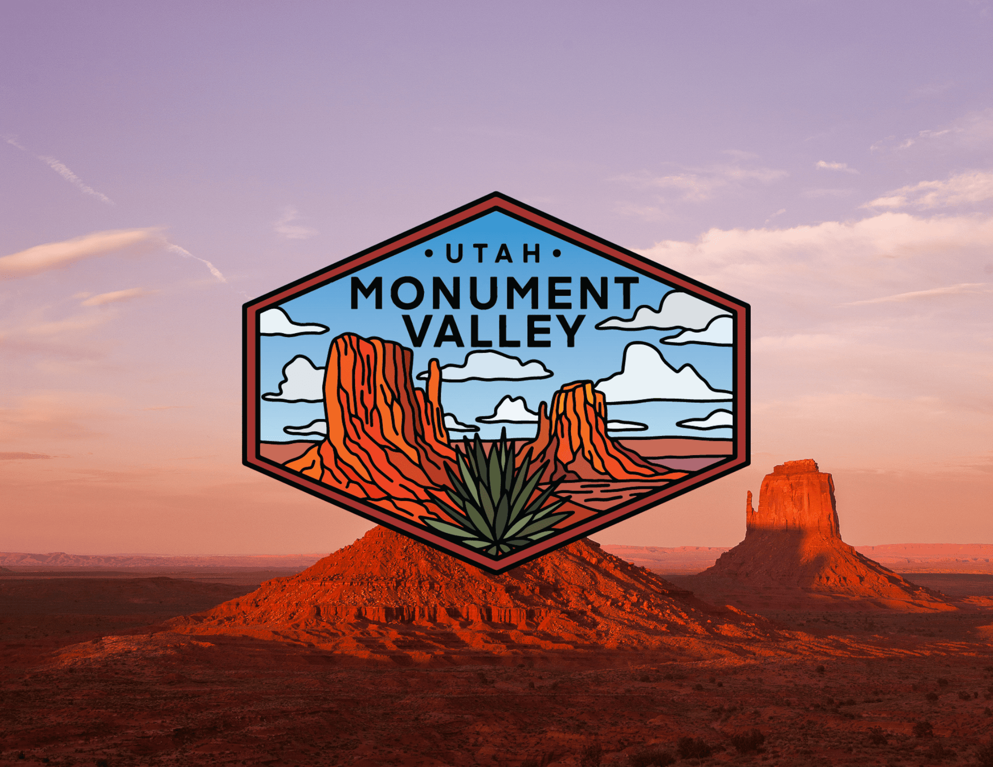 Monument Valley Utah/Arizona Vinyl Sticker - Wander Together Outfitters