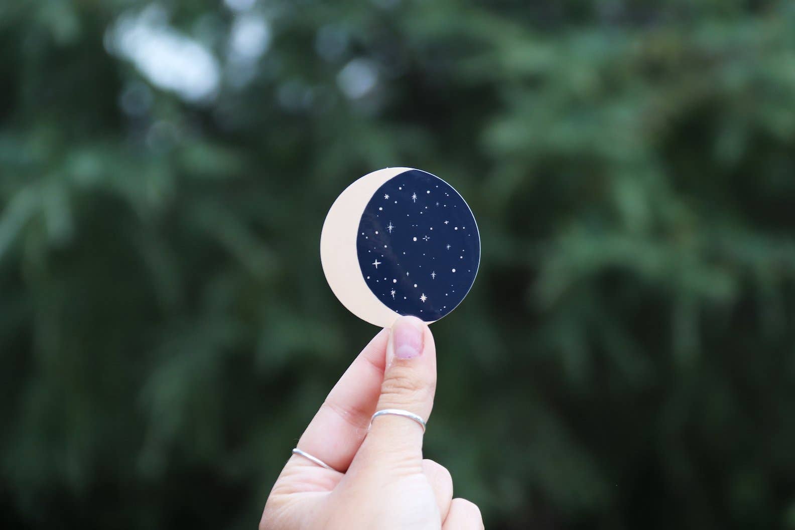 Moon and Stars Vinyl Sticker - Wander Together Outfitters