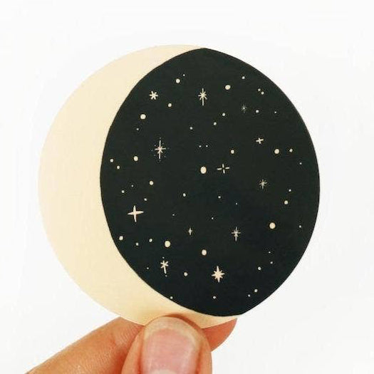 Moon and Stars Vinyl Sticker - Wander Together Outfitters