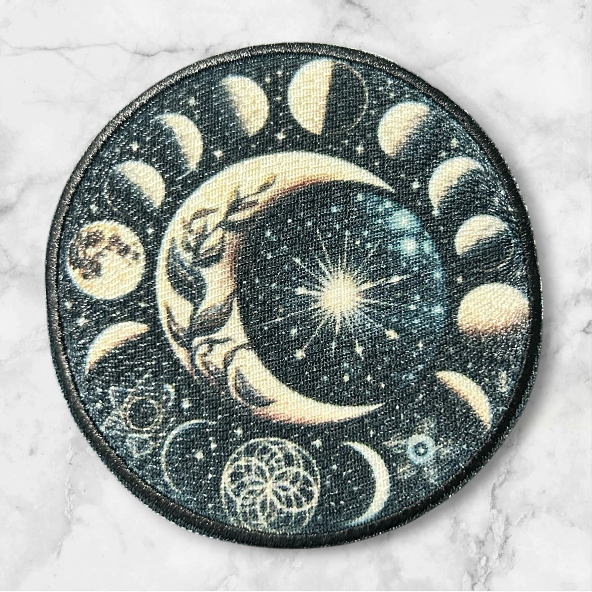 Moon Phases Iron On Patch - Wander Together Outfitters