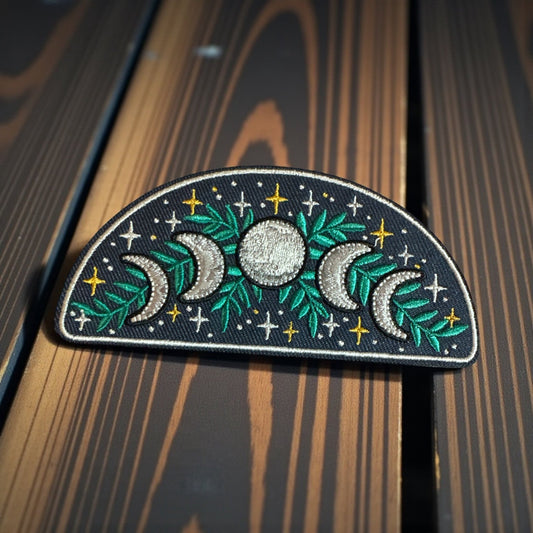 Moon Stages Iron On Patch - Wander Together Outfitters