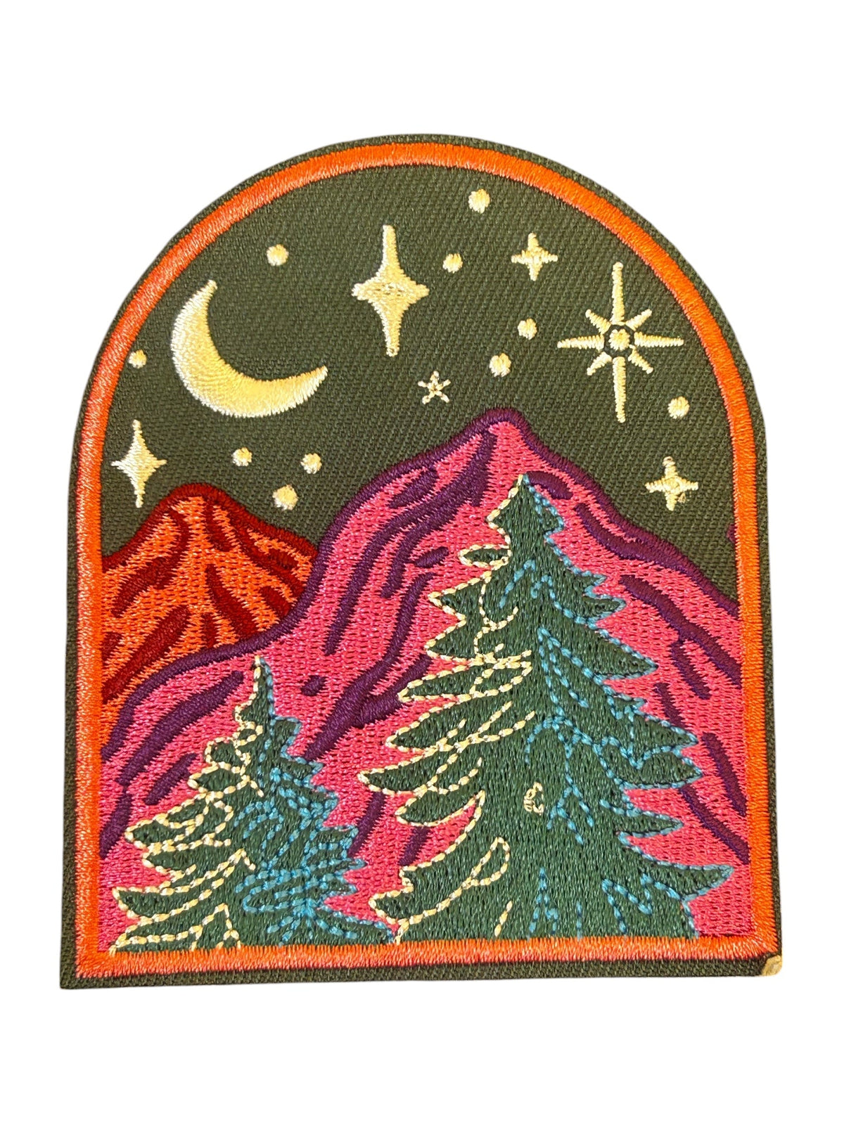 Moonlight Mountains Iron On Patch - Wander Together Outfitters