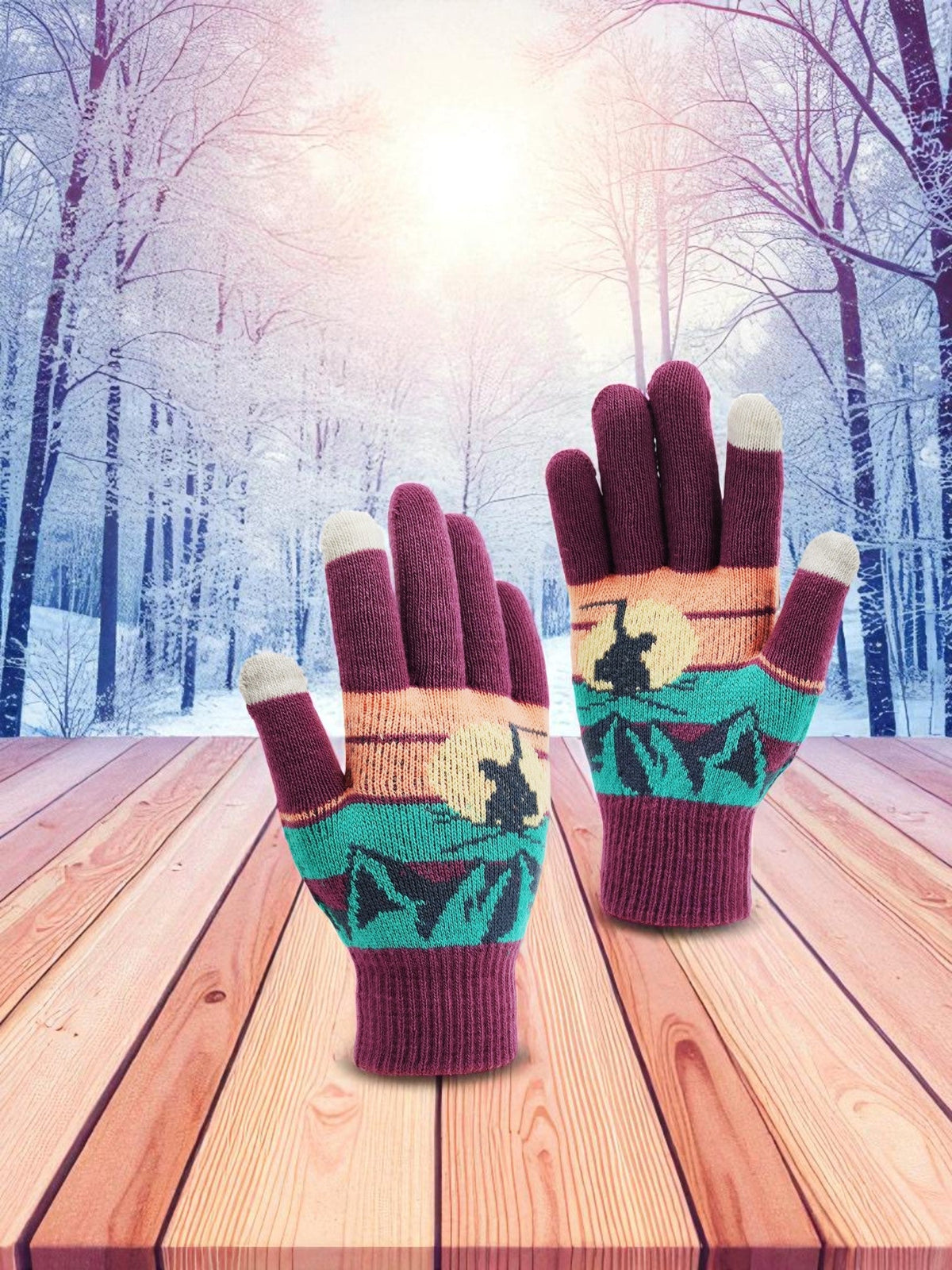 Moonlit Ascent Knit Gloves - Wander Together Outfitters