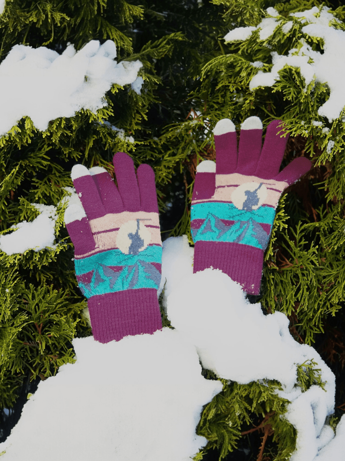 Moonlit Ascent Knit Gloves - Wander Together Outfitters
