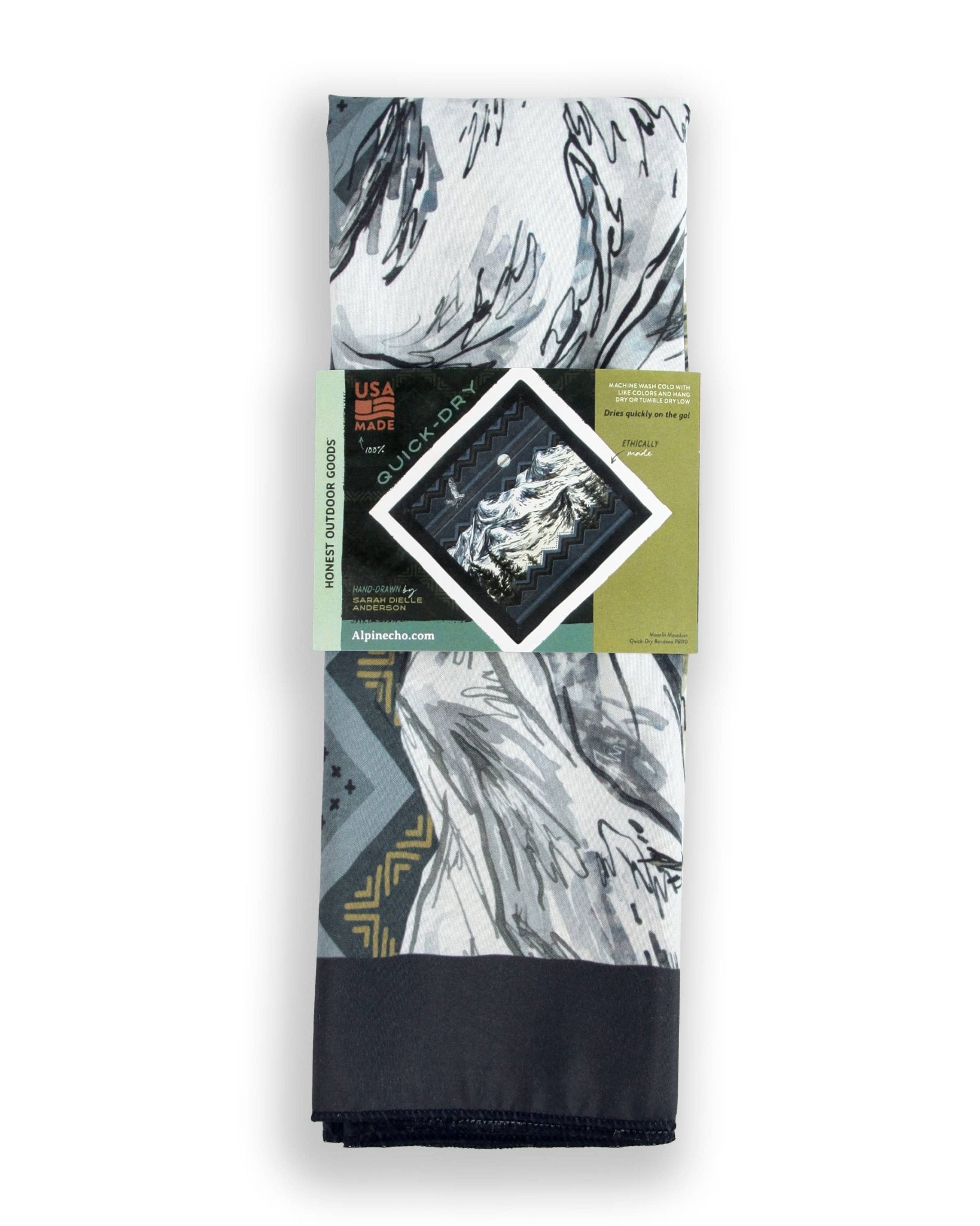 Moonlit Mountain Quick - Dry Bandana - Wander Together Outfitters