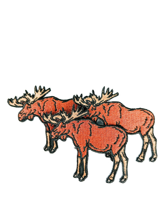 Moose Embroidered Iron On Patch - Wander Together Outfitters