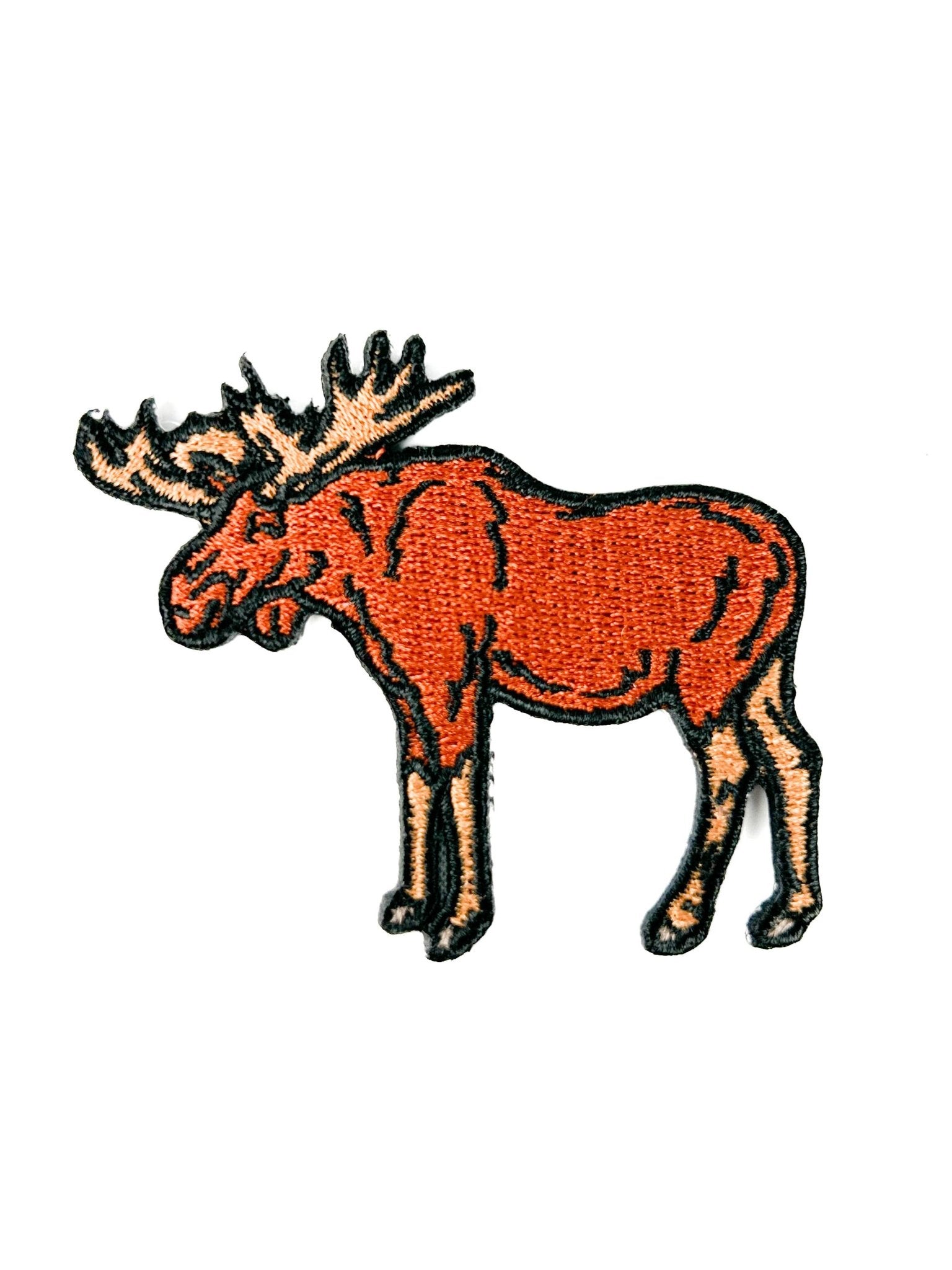 Moose Embroidered Iron On Patch - Wander Together Outfitters