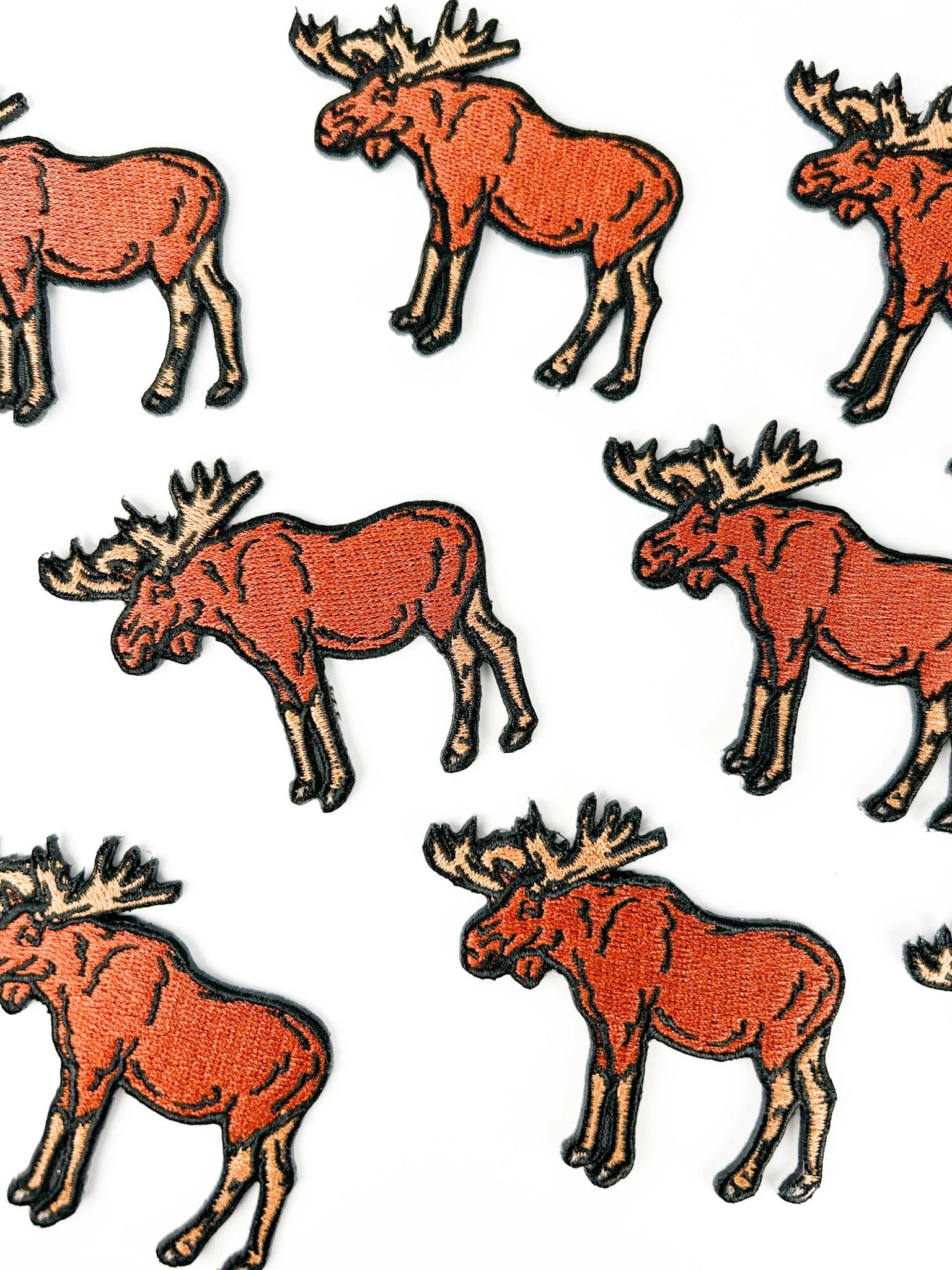 Moose Embroidered Iron On Patch - Wander Together Outfitters