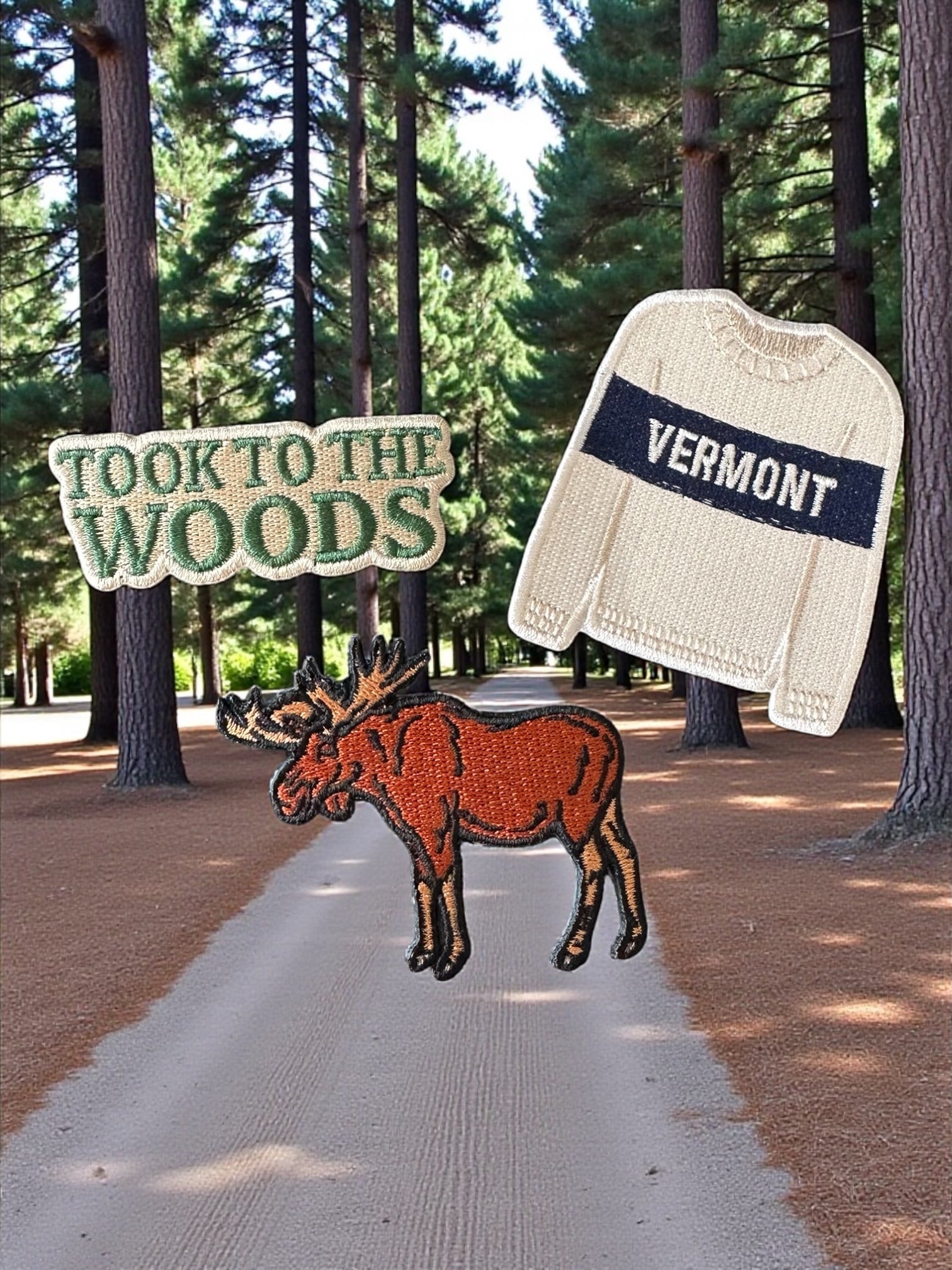 Moose Embroidered Iron On Patch - Wander Together Outfitters