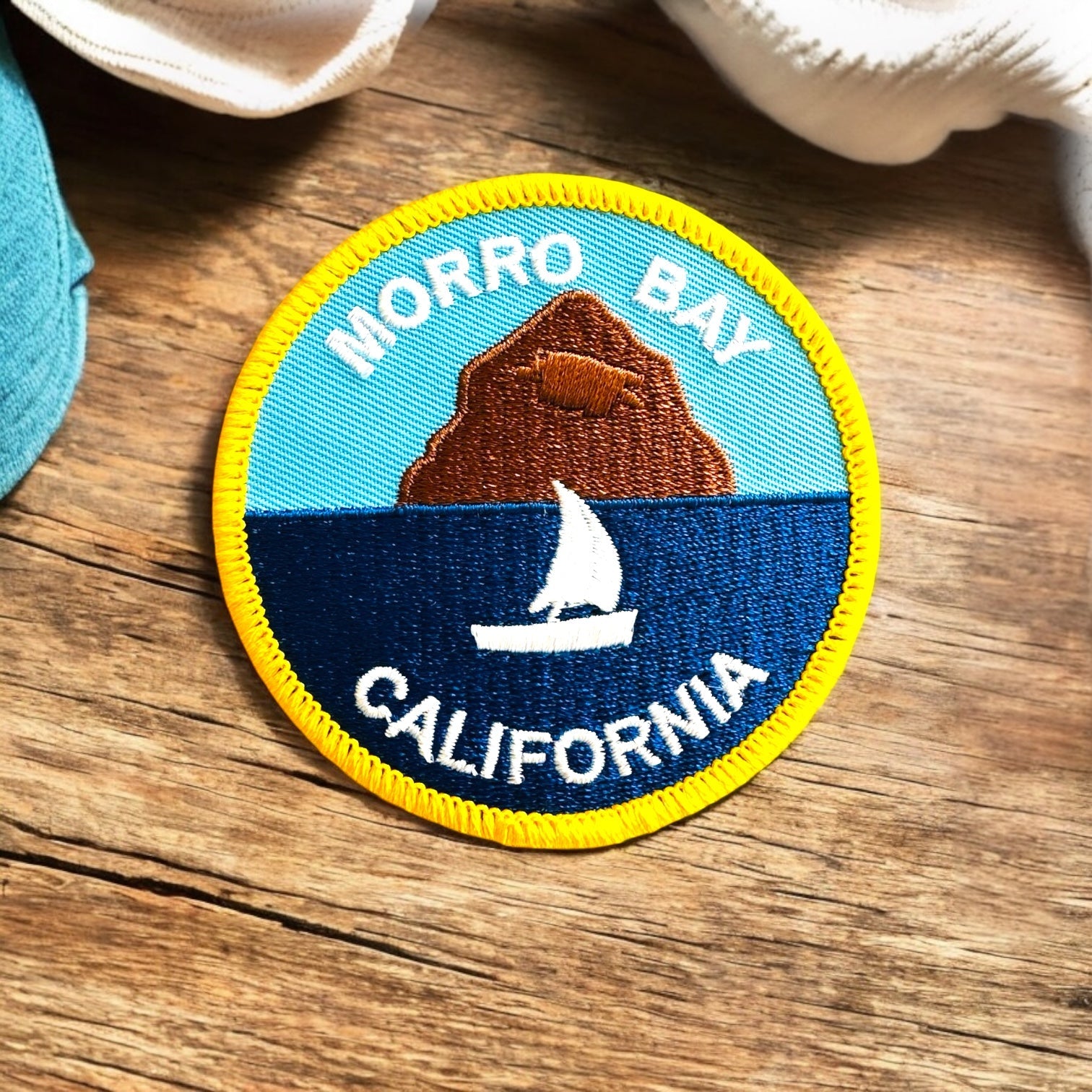 Morro Bay California Embroidered Iron On Patch - Wander Together Outfitters