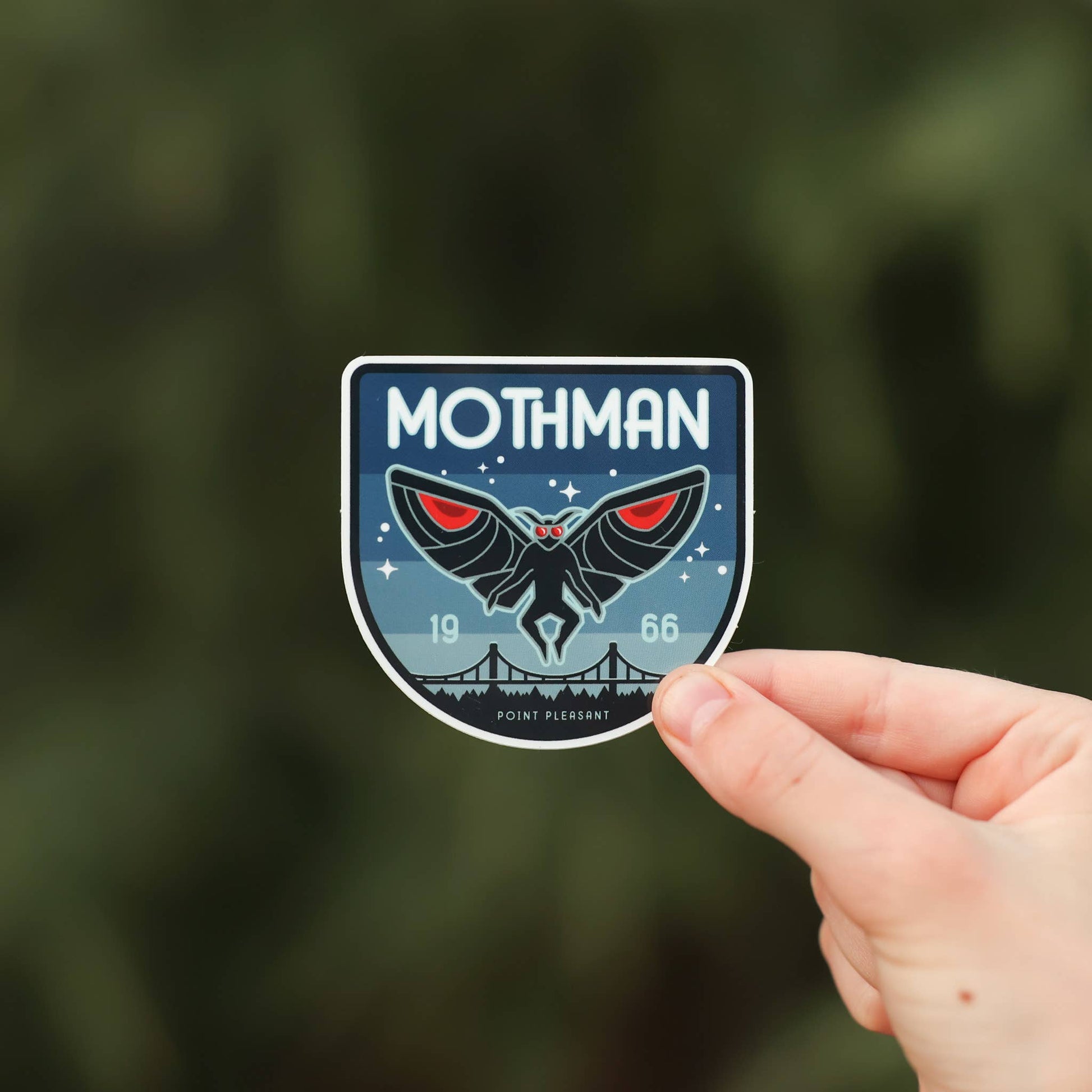 Mothman Vinyl Sticker Dishwasher Safe Decal - Wander Together Outfitters
