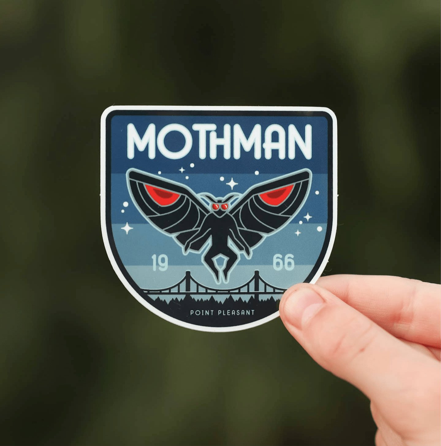 Mothman Vinyl Sticker Dishwasher Safe Decal - Wander Together Outfitters