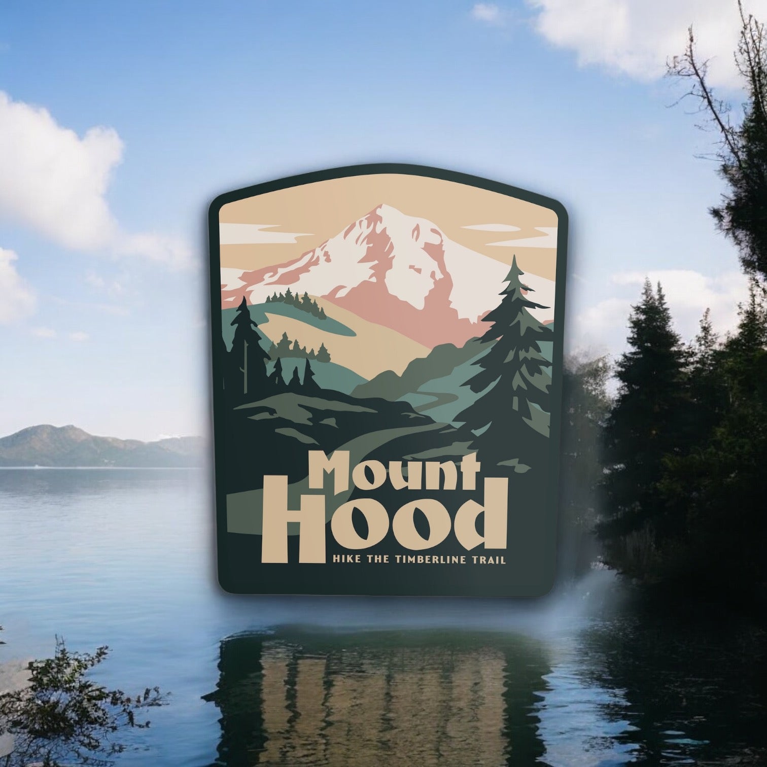 Mount Hood Sticker - Wander Together Outfitters