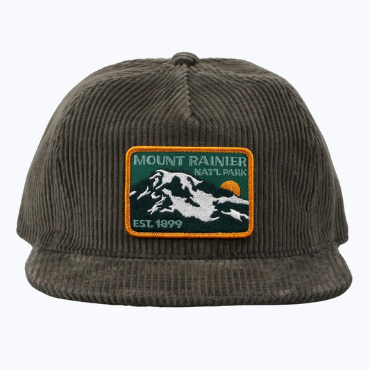 Mount Rainier National Park Est 1899 Corduroy Vintage Cap - Wander Together Outfitters