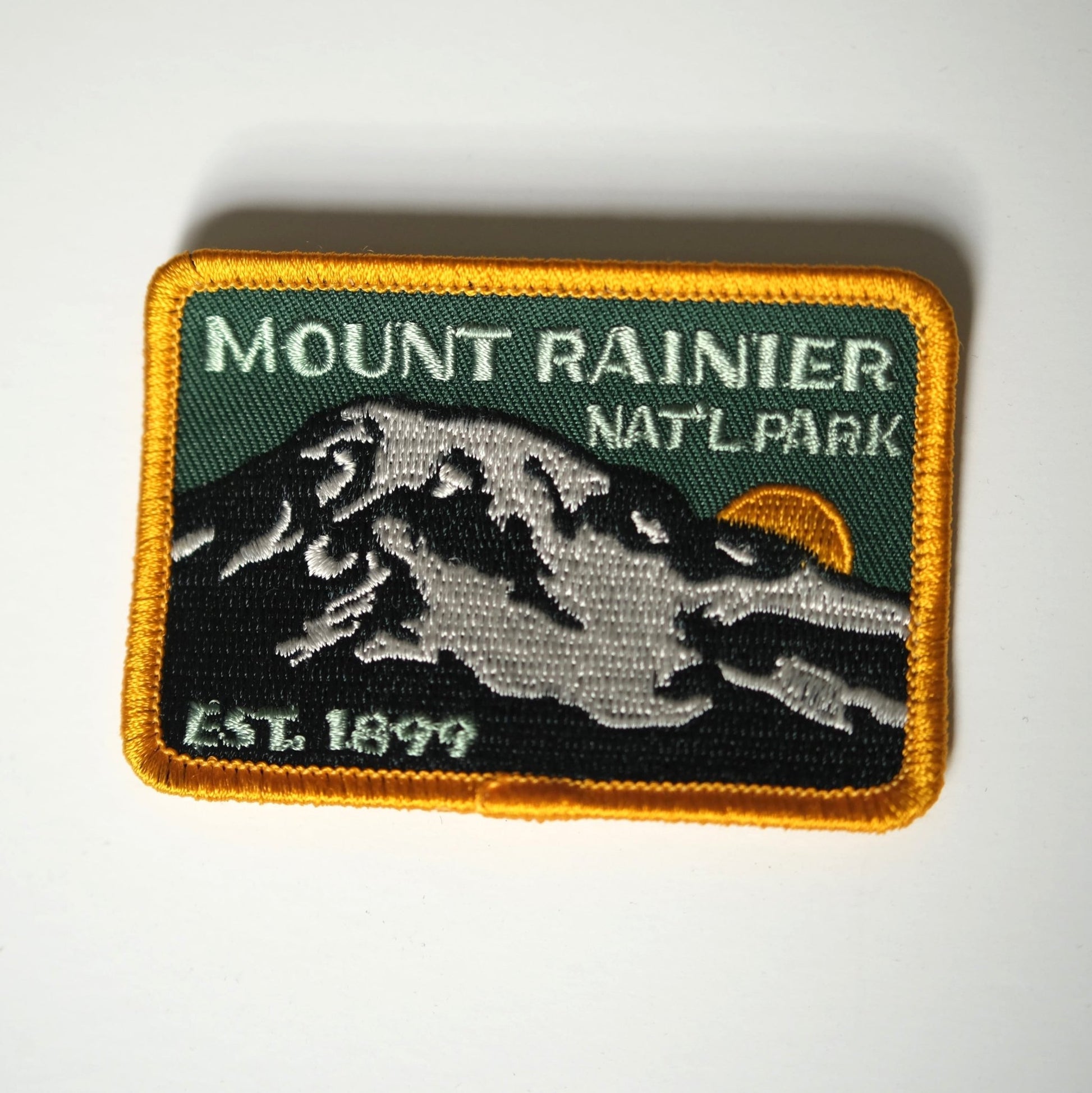 "Mount Rainier National Park Est 1899" Iron on or Sew On Patch - Wander Together Outfitters