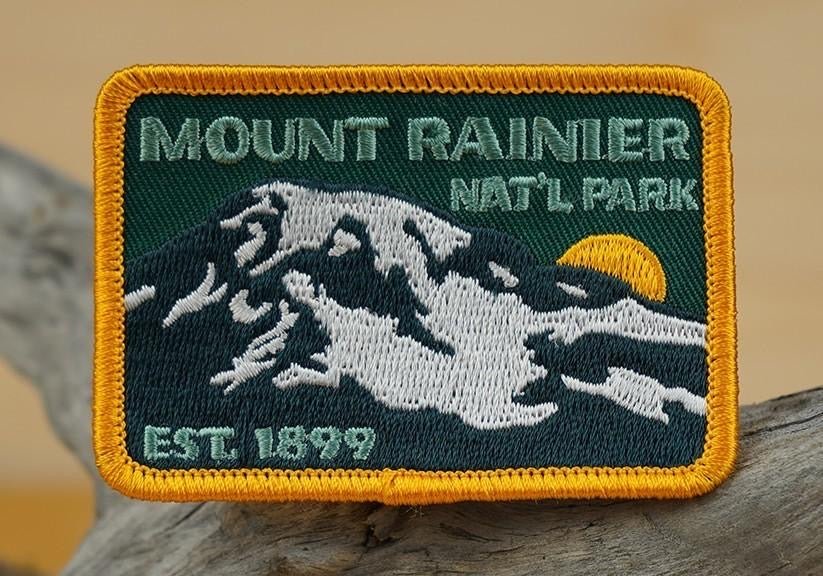 "Mount Rainier National Park Est 1899" Iron on or Sew On Patch - Wander Together Outfitters
