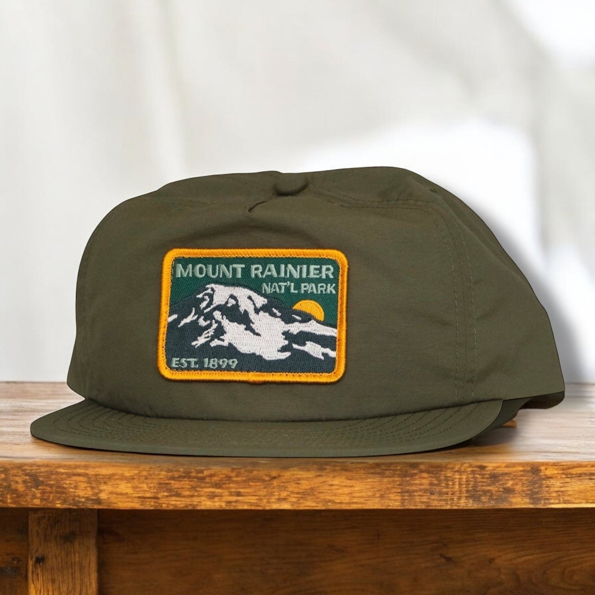 "Mount Rainier National Park Est 1899" Recycled Nylon Cap (SALE) - Wander Together Outfitters