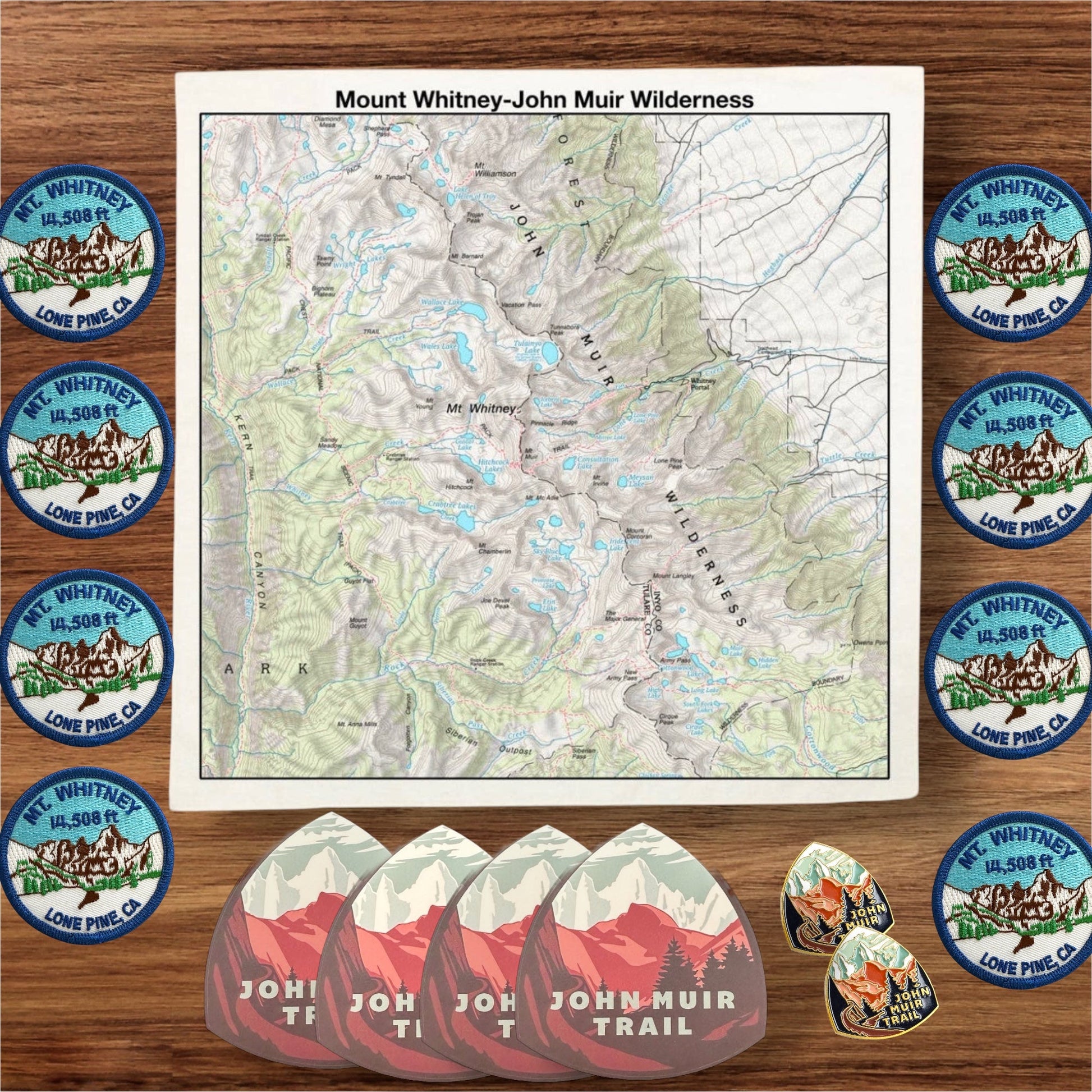 Mount Whitney John Muir Wilderness Bandana - Wander Together Outfitters