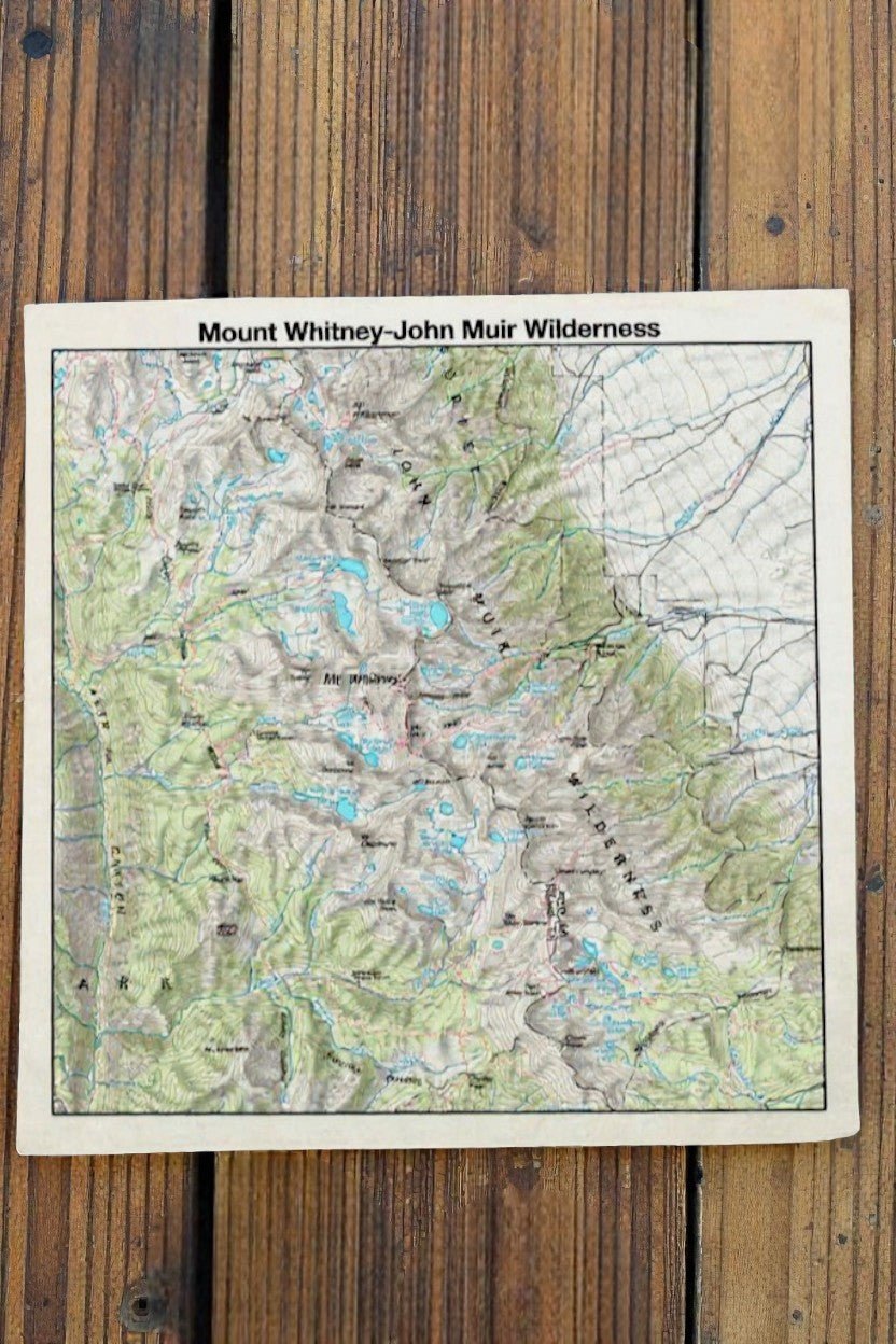 Mount Whitney John Muir Wilderness Bandana - Wander Together Outfitters