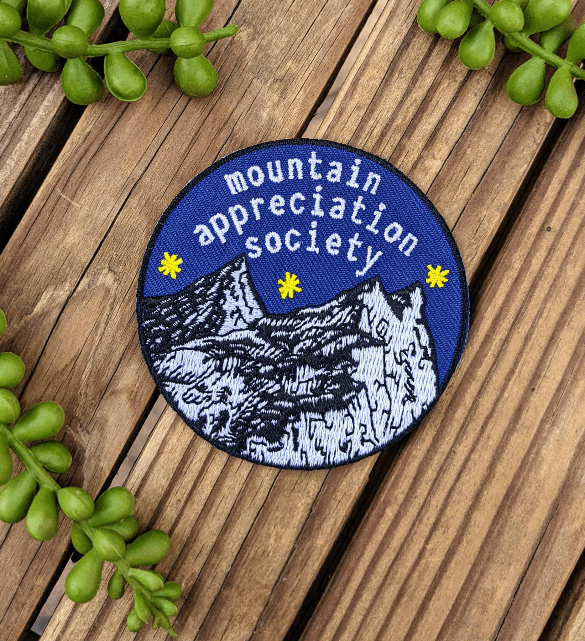 “Mountain Appreciation Society” Embroidered Patch - Wander Together Outfitters