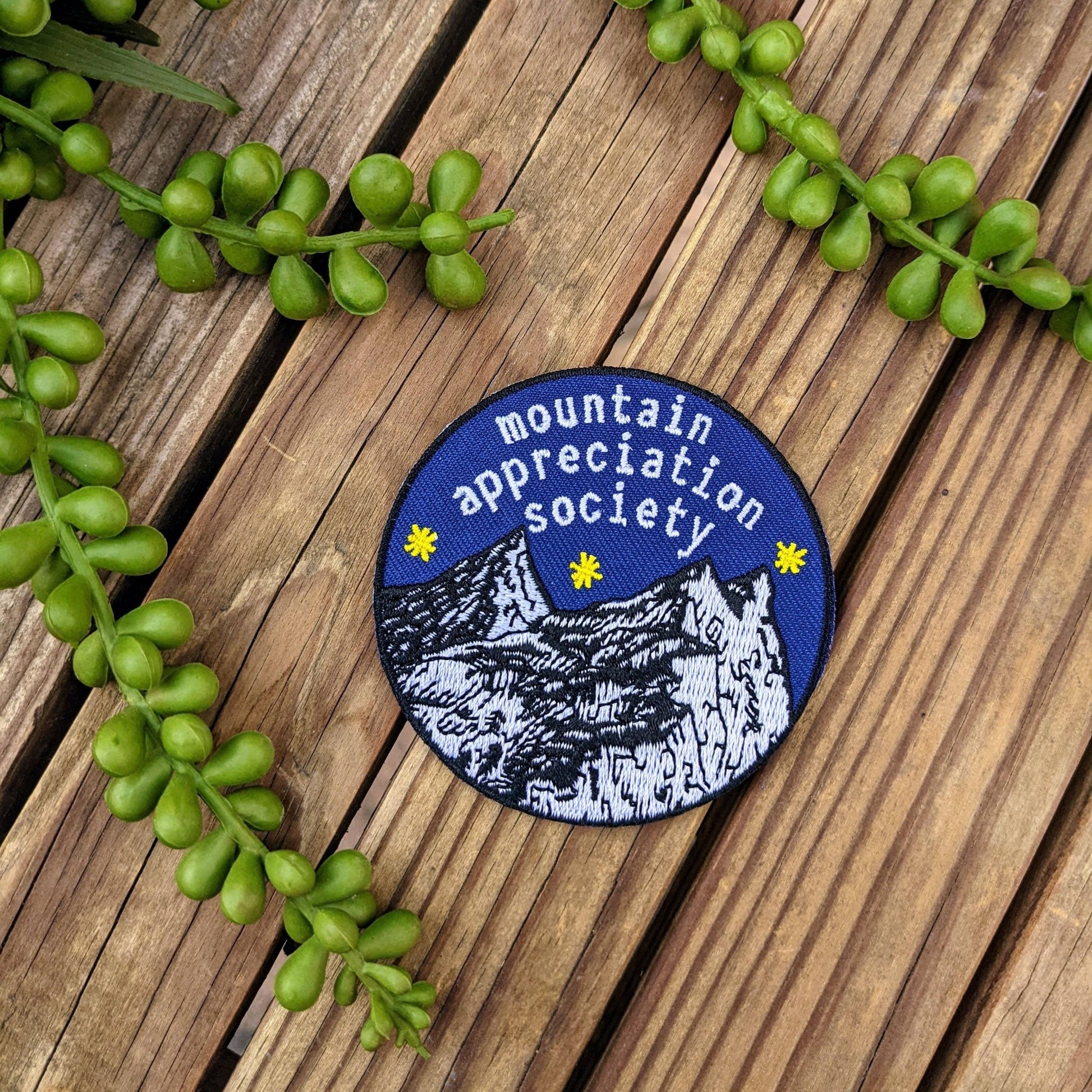 “Mountain Appreciation Society” Embroidered Patch - Wander Together Outfitters